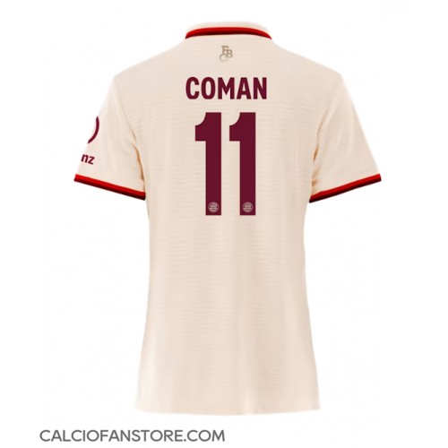 Maglia Calcio Bayern Munich Kingsley Coman #11 Terza Divisa Donna 2024-25 Manica Corta